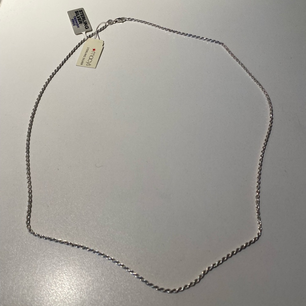 Chain Link Necklace in Sterling Silver